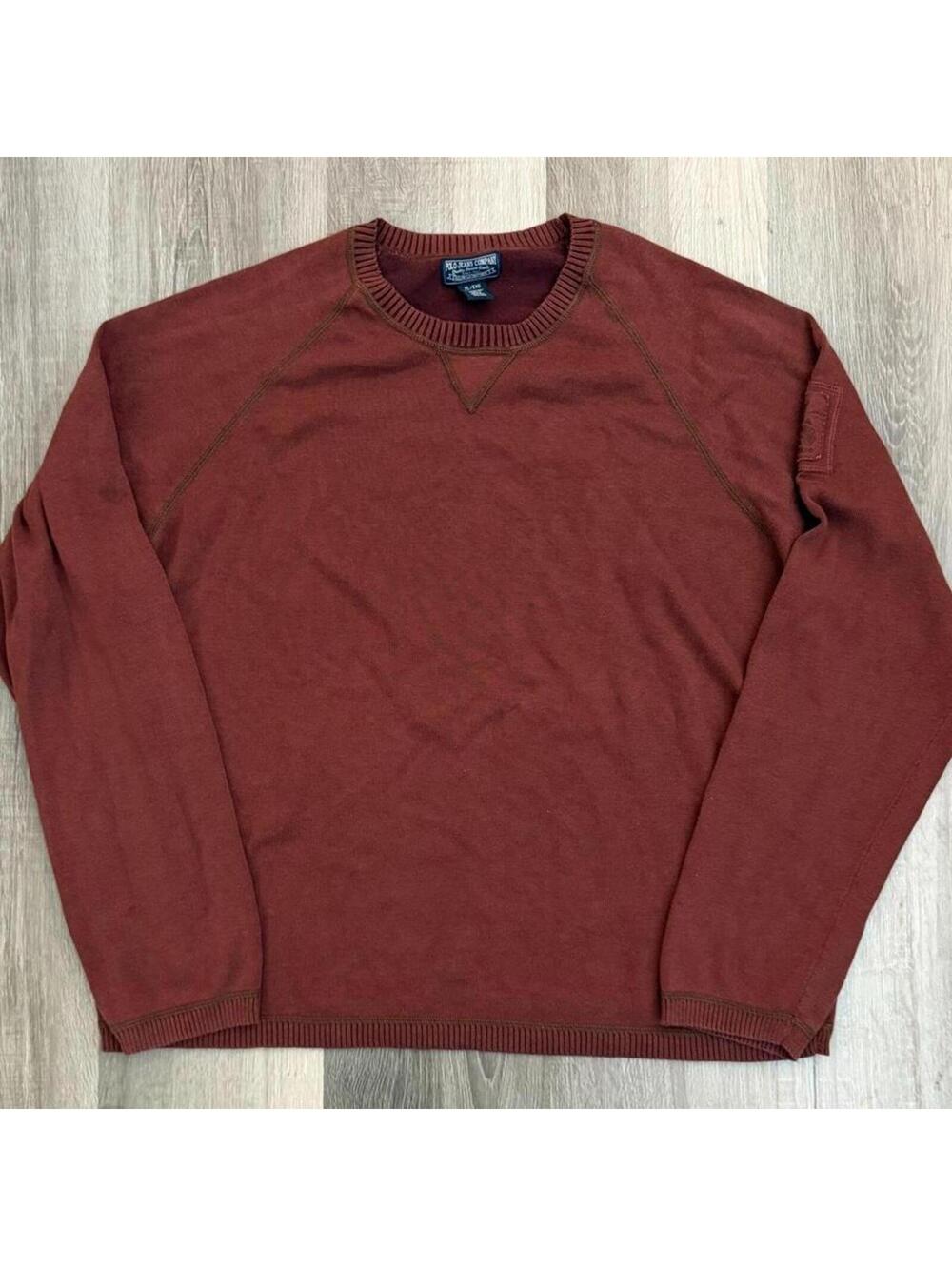 Polo Jeans Ralph Lauren Company burgundy sweater Size XL #burgundy #knitwear